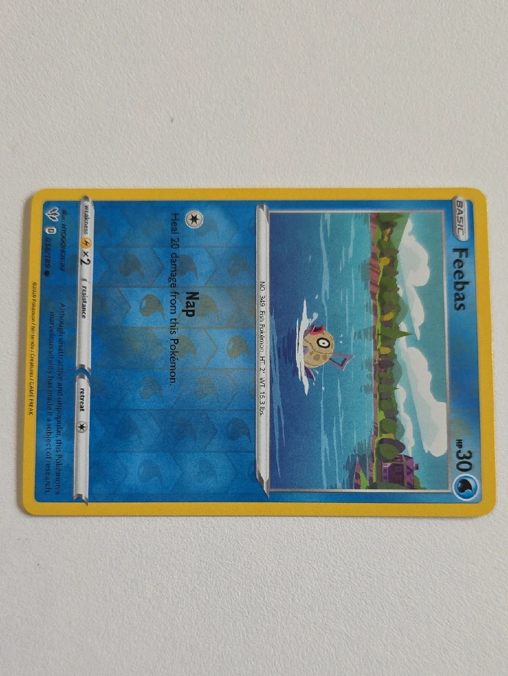 Pokemon Feebas And Cynthia's Milotic Card